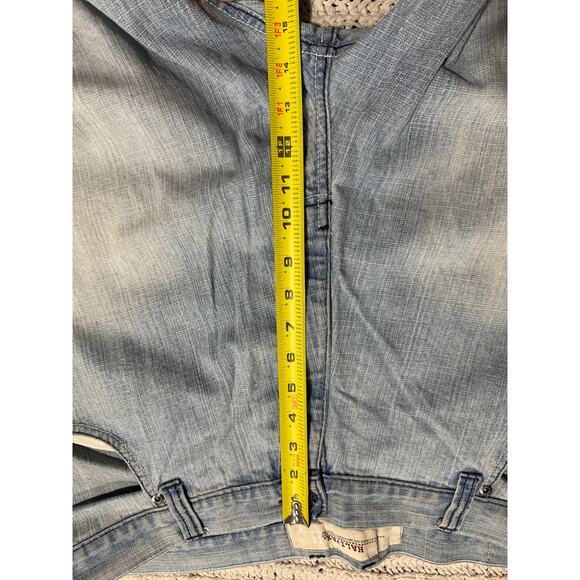 Y2K VTG Halifax Jeans Wide Leg Baggy Skater Hip Hop Mens Size 44 x 32 Light Blue - Picture 4 of 9